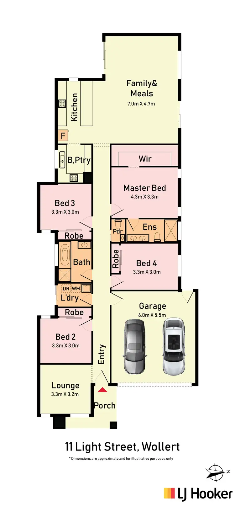 Floorplan of Homely house listing, 11 Light Street, Wollert VIC 3750