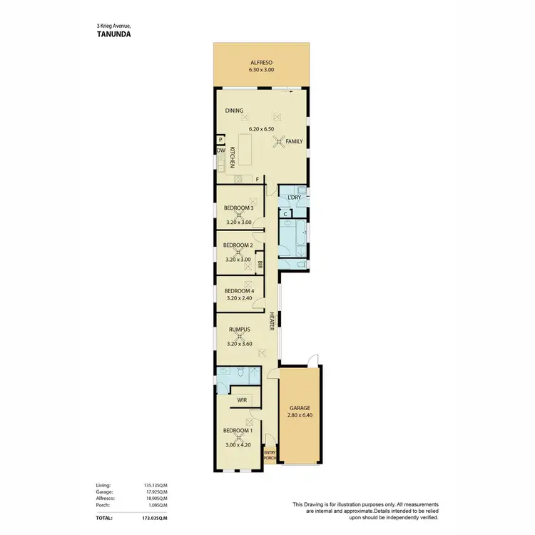 Floorplan of Homely house listing, 3 Krieg Avenue, Tanunda SA 5352