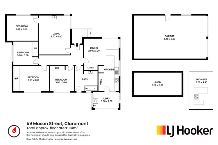 Floorplan of Homely house listing, 59 Mason Street, Claremont TAS 7011