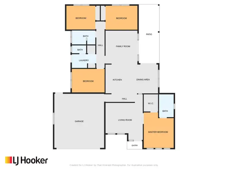 Floorplan of Homely house listing, 3 Lauren Drive, Emerald QLD 4720