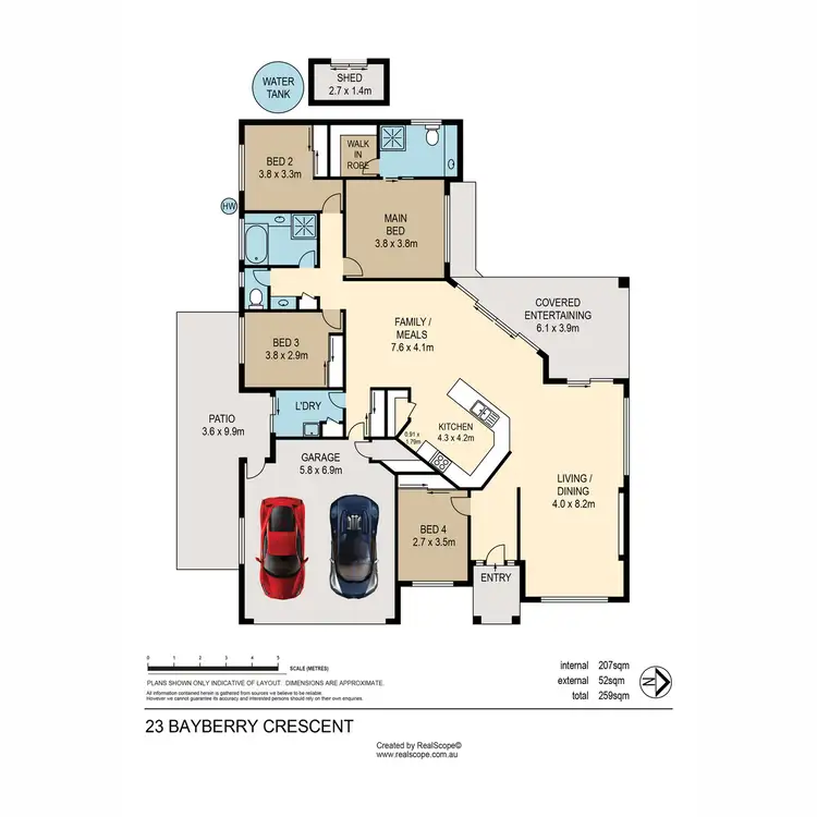Floorplan of Homely house listing, 23 Bayberry Crescent, Warner QLD 4500