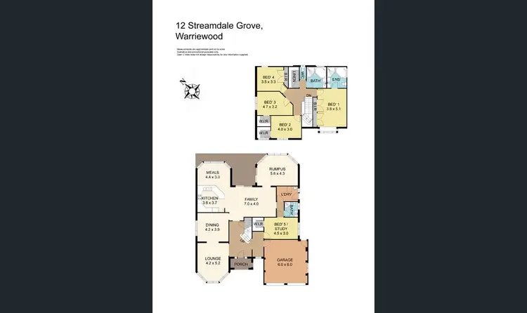 Floorplan of Homely house listing, 12 Streamdale Grove, Warriewood NSW 2102