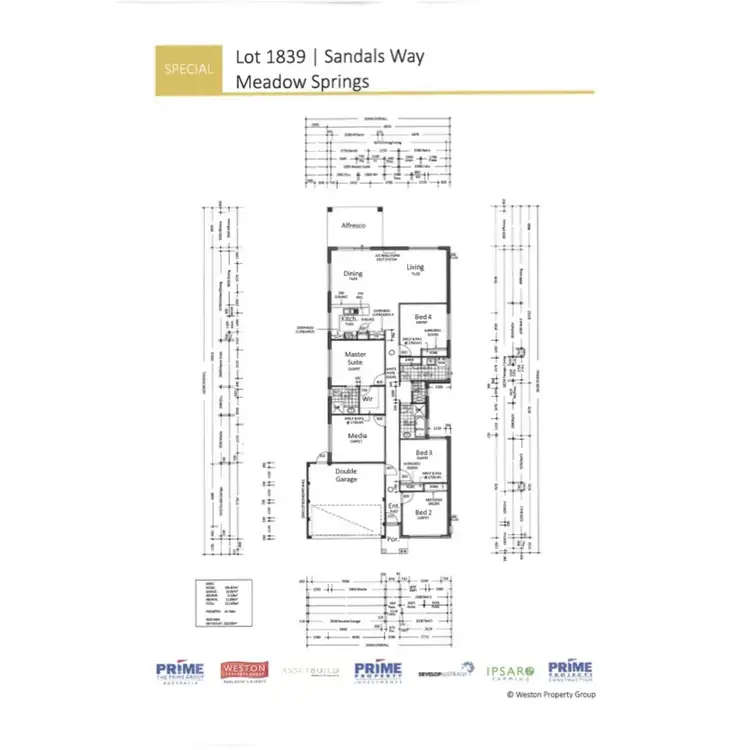 Floorplan of Homely house listing, 11 Sandals Way, Meadow Springs WA 6210