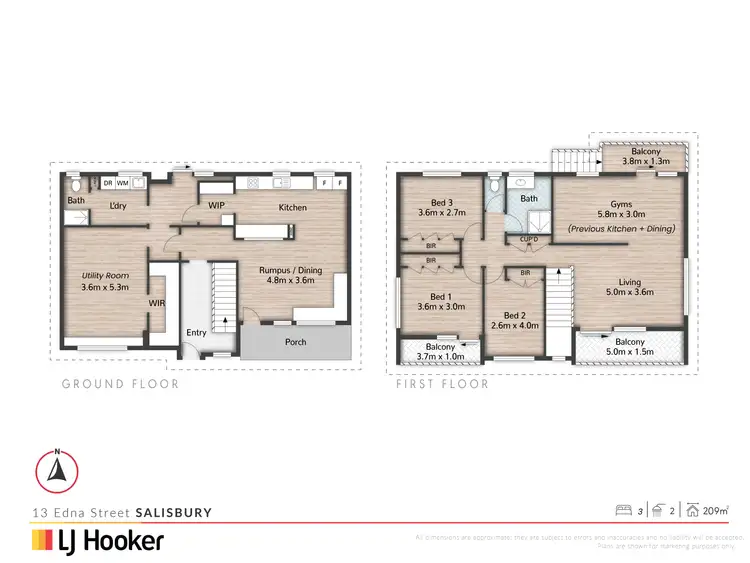 Floorplan of Homely house listing, 13 Edna Street, Salisbury QLD 4107