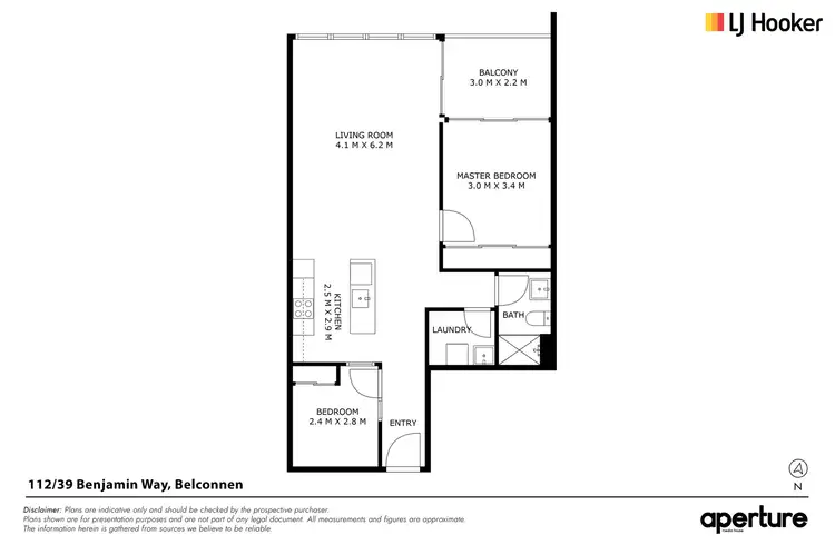 Floorplan of Homely apartment listing, 112/39 Benjamin Way, Belconnen ACT 2617