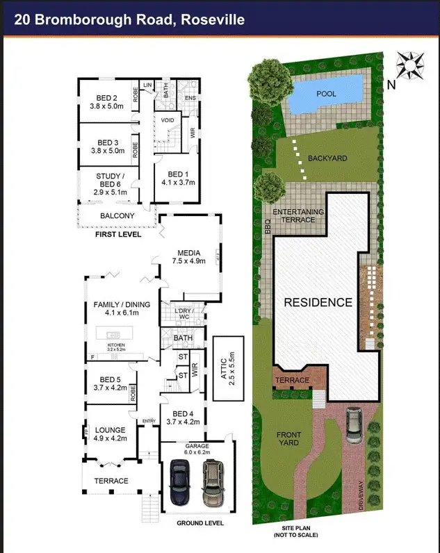Floorplan of Homely house listing, 20 Bromborough Street, Roseville NSW 2069