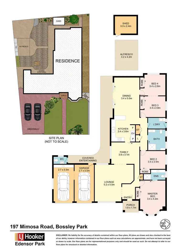 Floorplan of Homely house listing, 197 Mimosa Road, Bossley Park NSW 2176