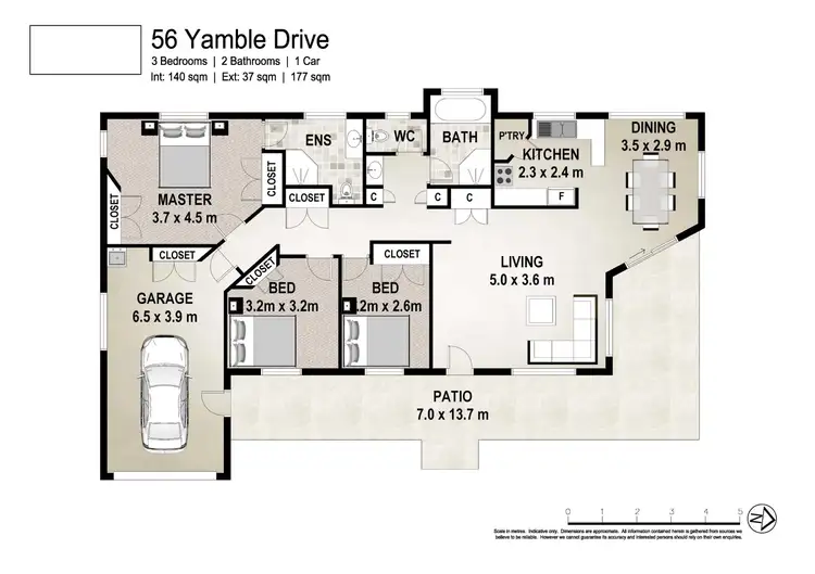 Floorplan of Homely house listing, 56 Yamble Drive, Ocean Shores NSW 2483