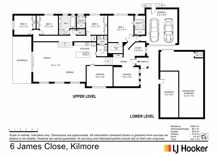 Floorplan of Homely house listing, 6 James Close, Kilmore VIC 3764