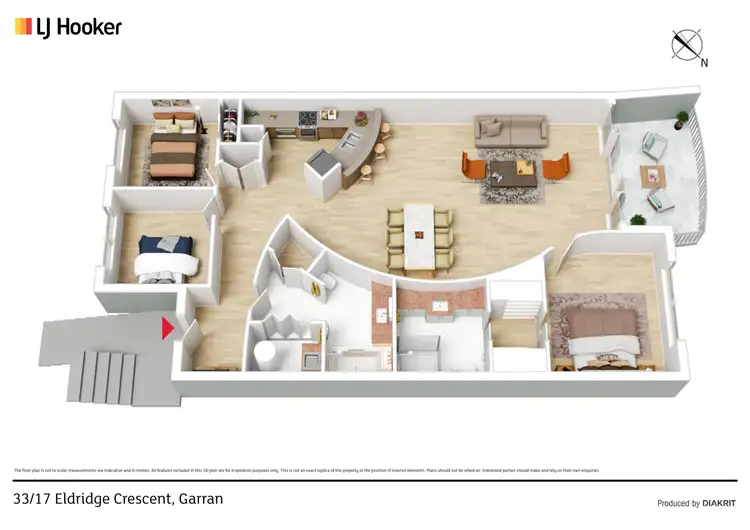Floorplan of Homely unit listing, 33/17 Eldridge Crescent, Garran ACT 2605