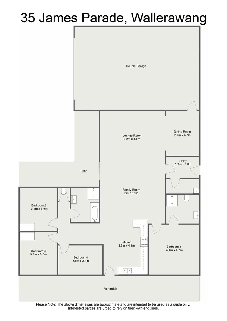 Floorplan of Homely house listing, 35 James Parade, Wallerawang NSW 2845
