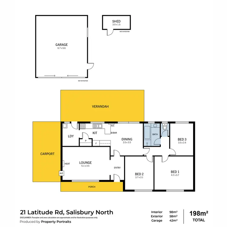 Floorplan of Homely house listing, 21 Latitude  Road, Salisbury North SA 5108