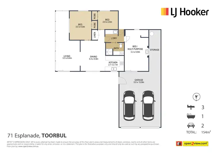 Floorplan of Homely house listing, 71 Esplanade, Toorbul QLD 4510