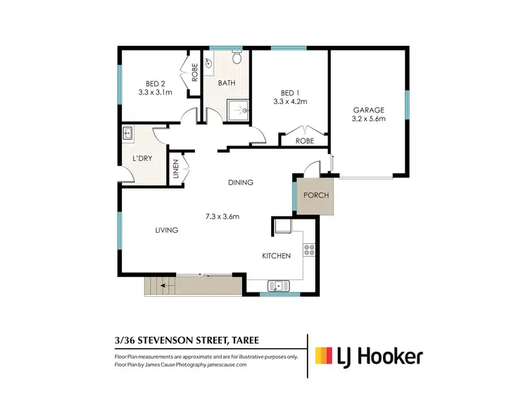 Floorplan of Homely unit listing, 3/36-38 Stevenson Street, Taree NSW 2430