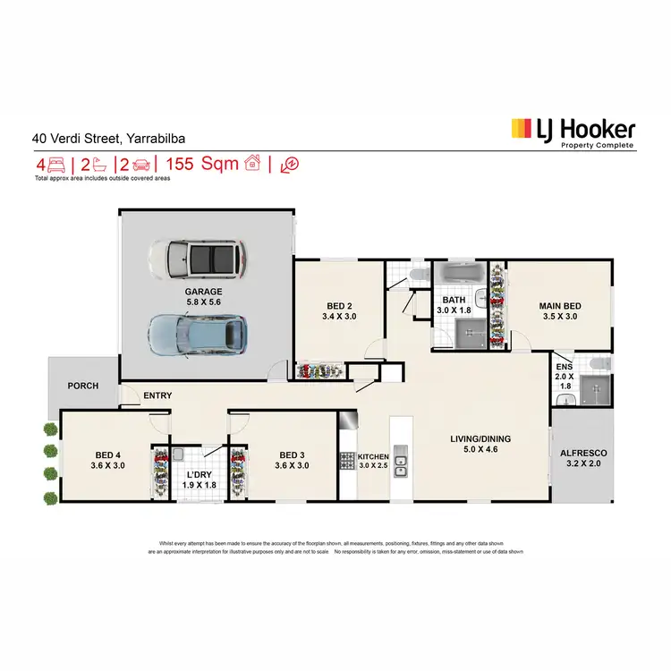 Floorplan of Homely house listing, 40 Verdi Street, Yarrabilba QLD 4207