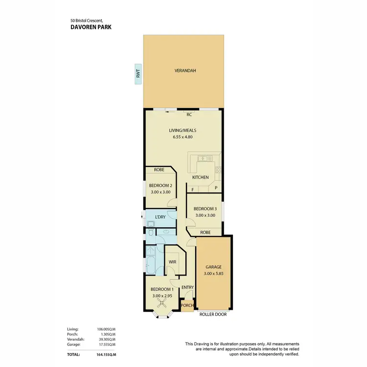 Floorplan of Homely house listing, 50 Bristol Crescent, Davoren Park SA 5113