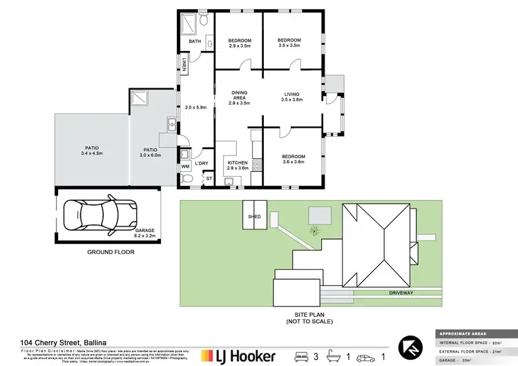 Floorplan of Homely house listing, 104 Cherry Street, Ballina NSW 2478