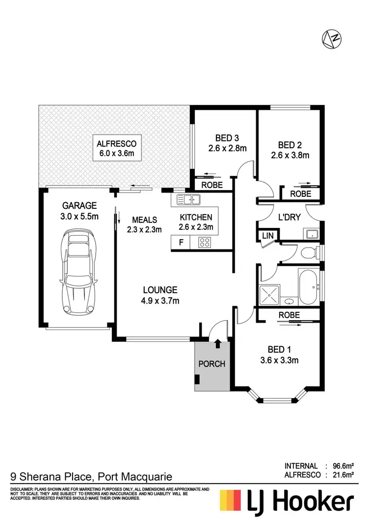 Floorplan of Homely house listing, 9 Sherana Place, Port Macquarie NSW 2444