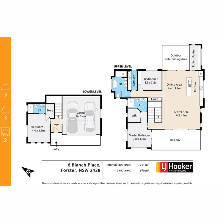 Floorplan of Homely house listing, 6 Blanch Place, Forster NSW 2428