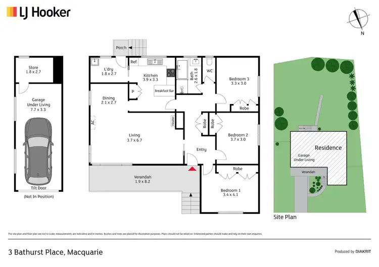 Floorplan of Homely house listing, 3 Bathurst Place, Macquarie ACT 2614