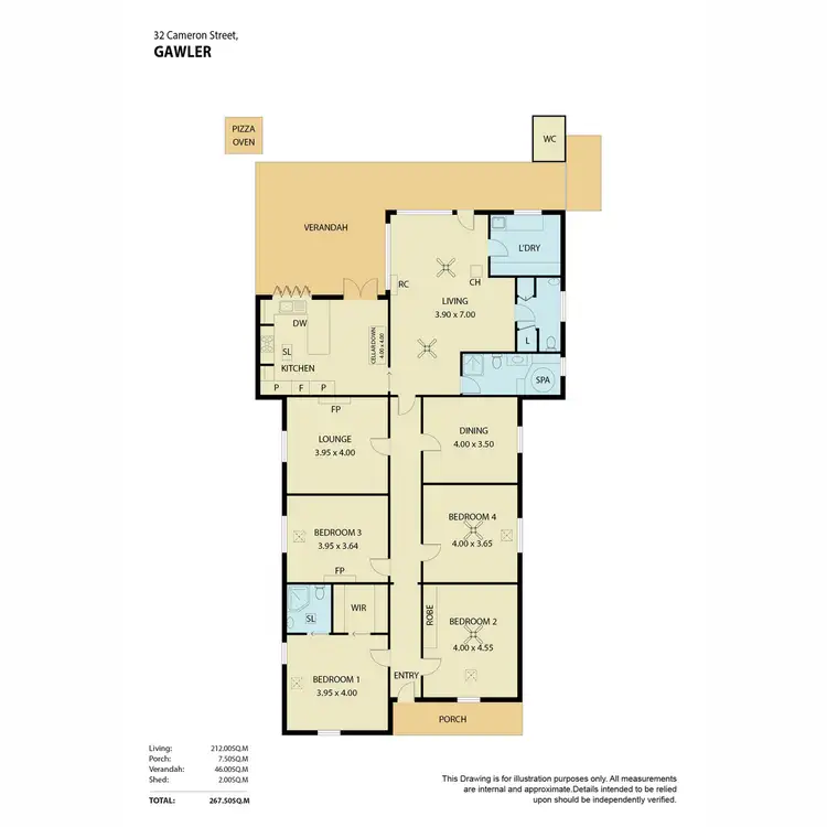 Floorplan of Homely house listing, 32 Cameron Street, Gawler SA 5118