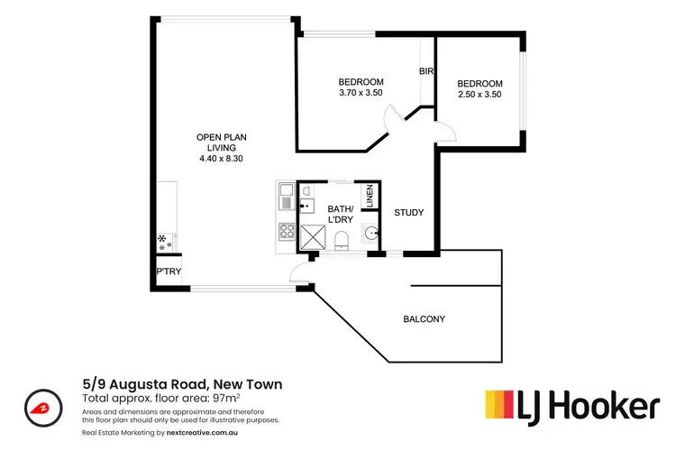 Floorplan of Homely apartment listing, 5/9 Augusta Road, New Town TAS 7008
