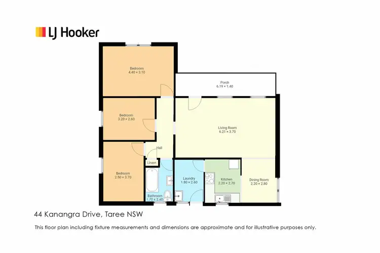 Floorplan of Homely house listing, 44 Kanangra Drive, Taree NSW 2430