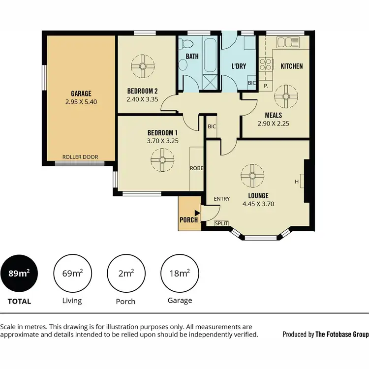 Floorplan of Homely unit listing, 1/5 Lucknow Street, Marleston SA 5033