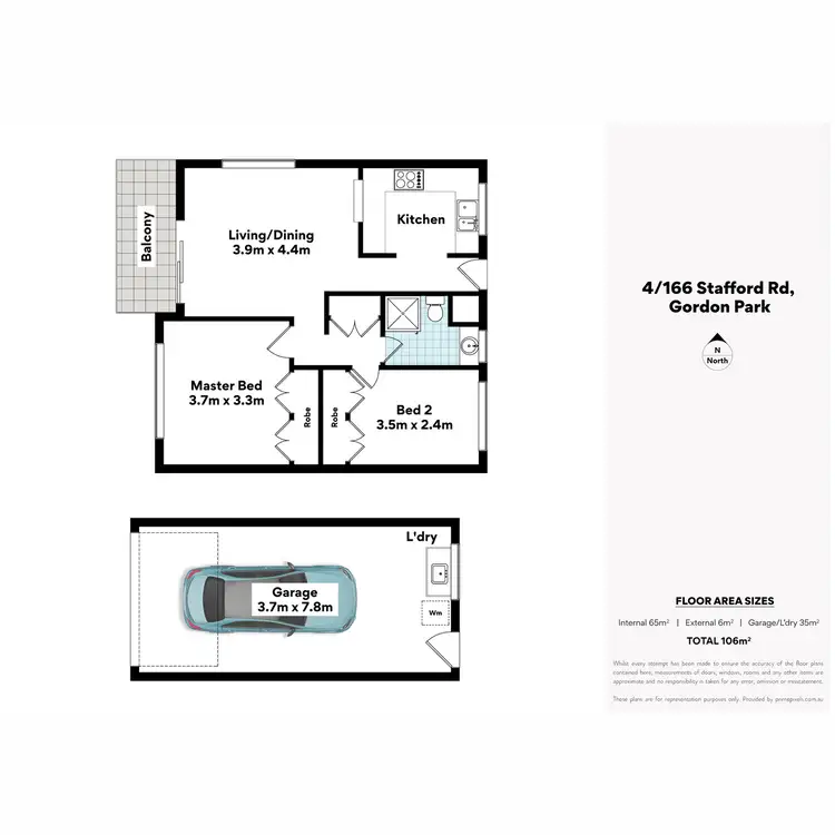 Floorplan of Homely apartment listing, 4/166 Stafford Road, Gordon Park QLD 4031