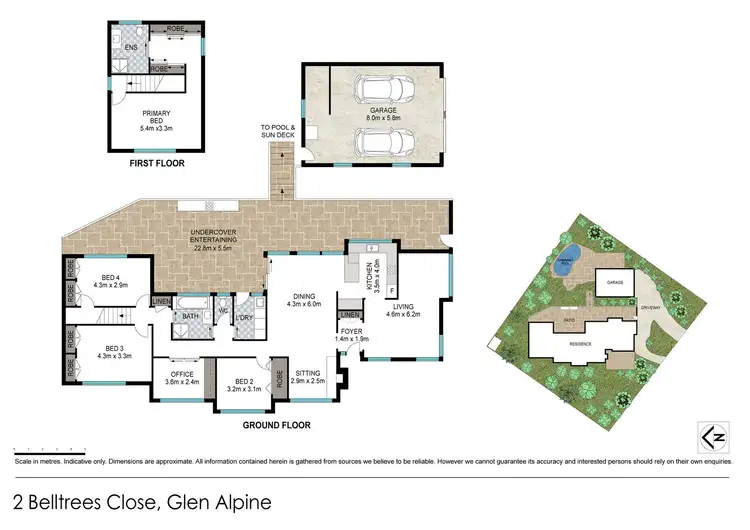 Floorplan of Homely house listing, 2 Belltrees Close, Glen Alpine NSW 2560