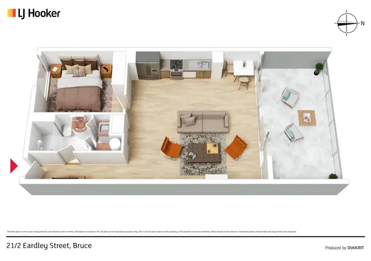 Floorplan of Homely unit listing, 21/2 Eardley Street, Bruce ACT 2617