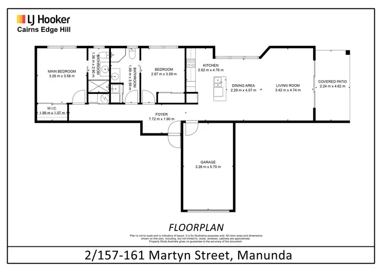 Floorplan of Homely unit listing, 2/157 Martyn Street, Manunda QLD 4870