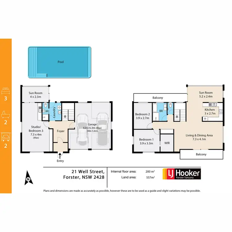 Floorplan of Homely house listing, 21 Well Street, Forster NSW 2428