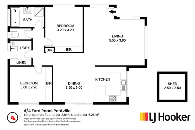 Floorplan of Homely unit listing, Unit 4/4 Ford Road, Pontville TAS 7030