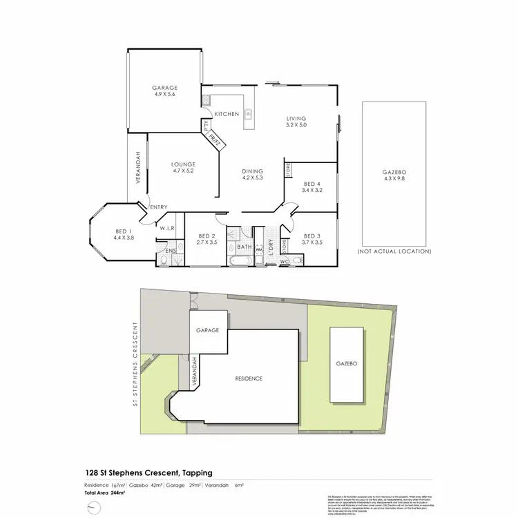 Floorplan of Homely house listing, 128 St Stephens Crescent, Tapping WA 6065