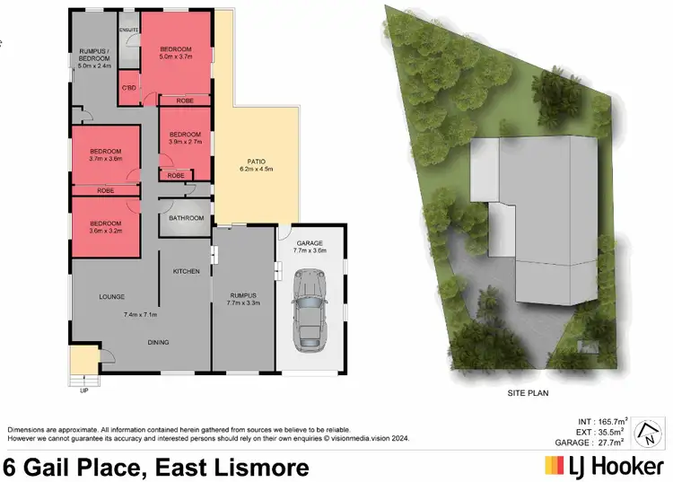 Floorplan of Homely house listing, 6 Gail Place, East Lismore NSW 2480