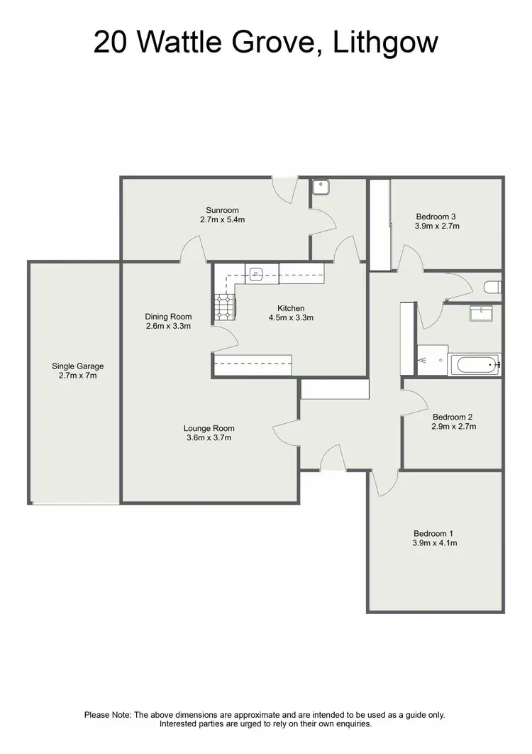 Floorplan of Homely house listing, 20 Wattle Grove, Lithgow NSW 2790
