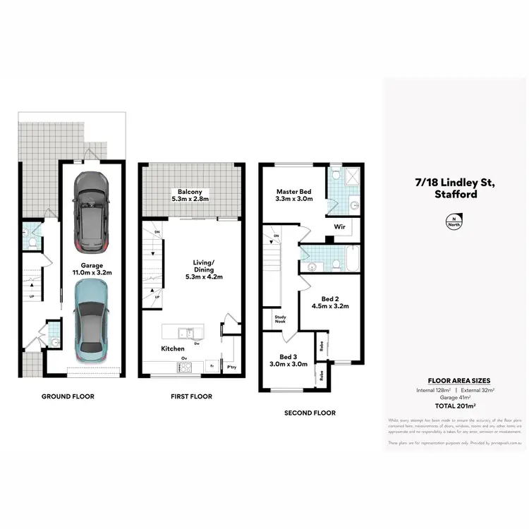 Floorplan of Homely townhouse listing, 7/18 Lindley Street, Stafford QLD 4053