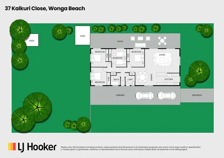 Floorplan of Homely house listing, 37 Kalkuri Close, Wonga Beach QLD 4873