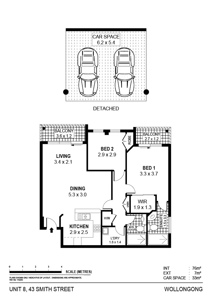 Floorplan of Homely apartment listing, 8/43 Smith Street, Wollongong NSW 2500
