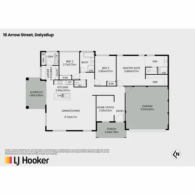 Floorplan of Homely house listing, 16 Arrow Street, Dalyellup WA 6230