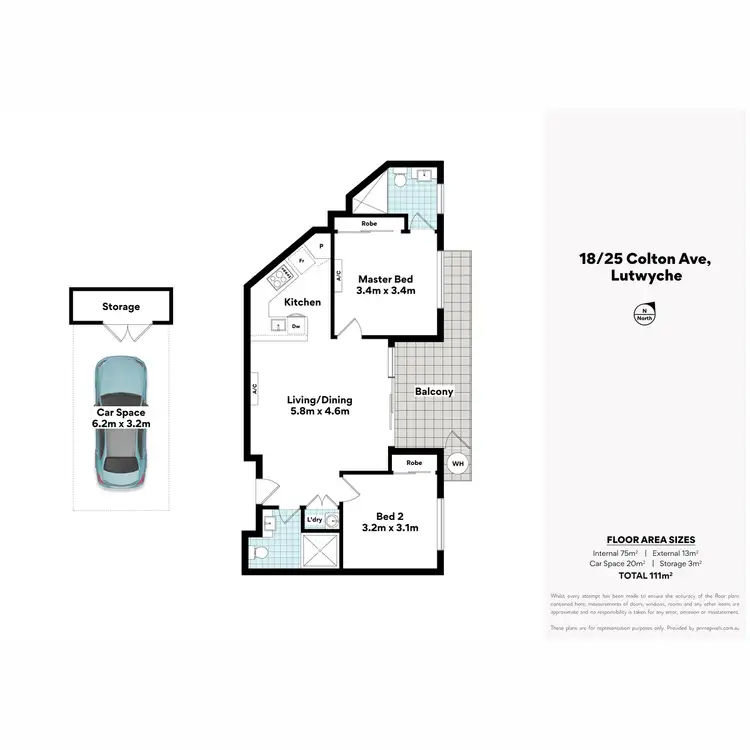 Floorplan of Homely apartment listing, 18/25 Colton Avenue, Lutwyche QLD 4030