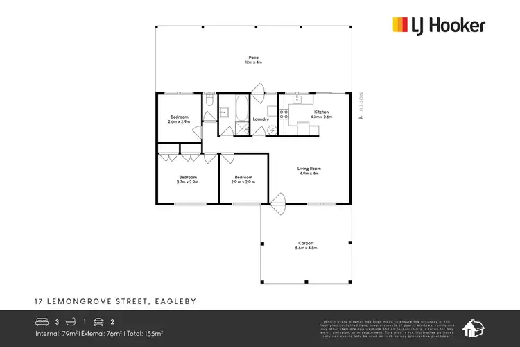 Floorplan of Homely house listing, 17 Lemongrove Street, Eagleby QLD 4207