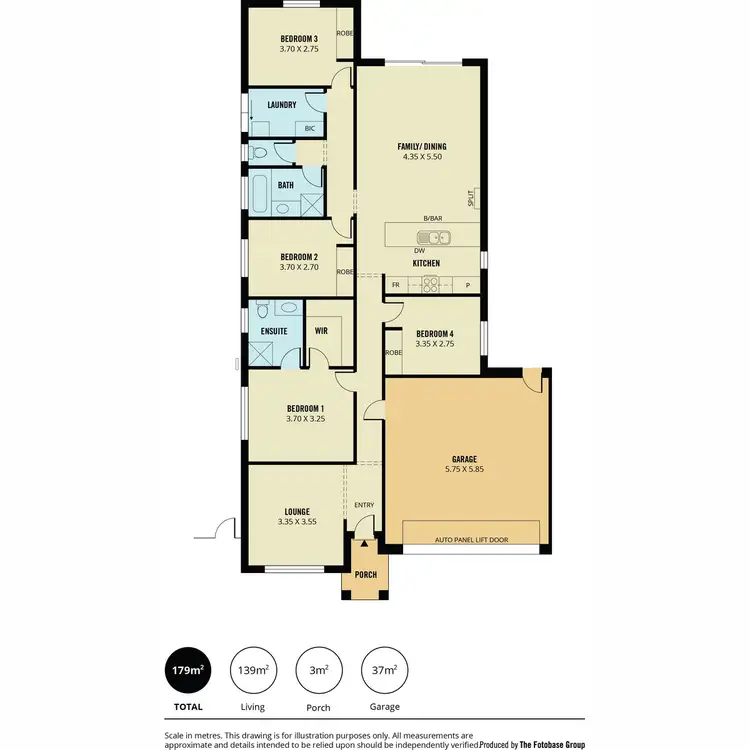 Floorplan of Homely house listing, 1 Hibbard Drive, Hillier SA 5116