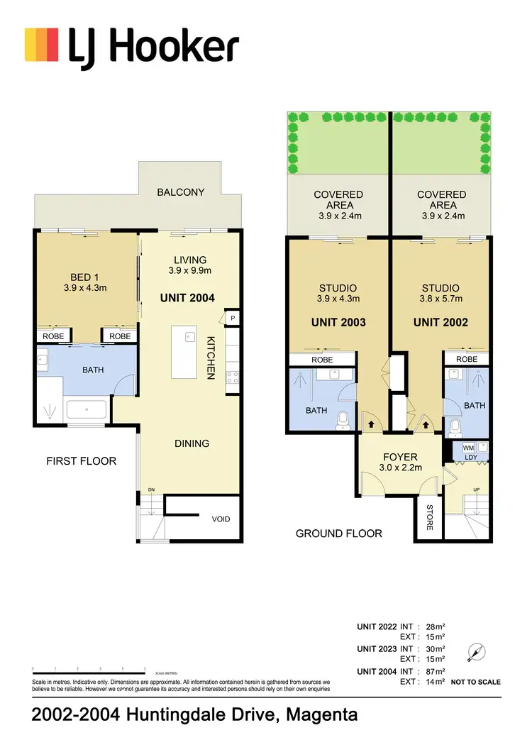 Floorplan of Homely terrace listing, 2002-2004 Huntingdale Drive, Magenta NSW 2261