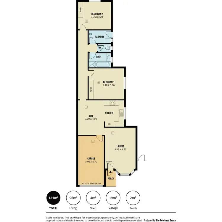 Floorplan of Homely unit listing, 1/1 Clayson Road, Salisbury East SA 5109