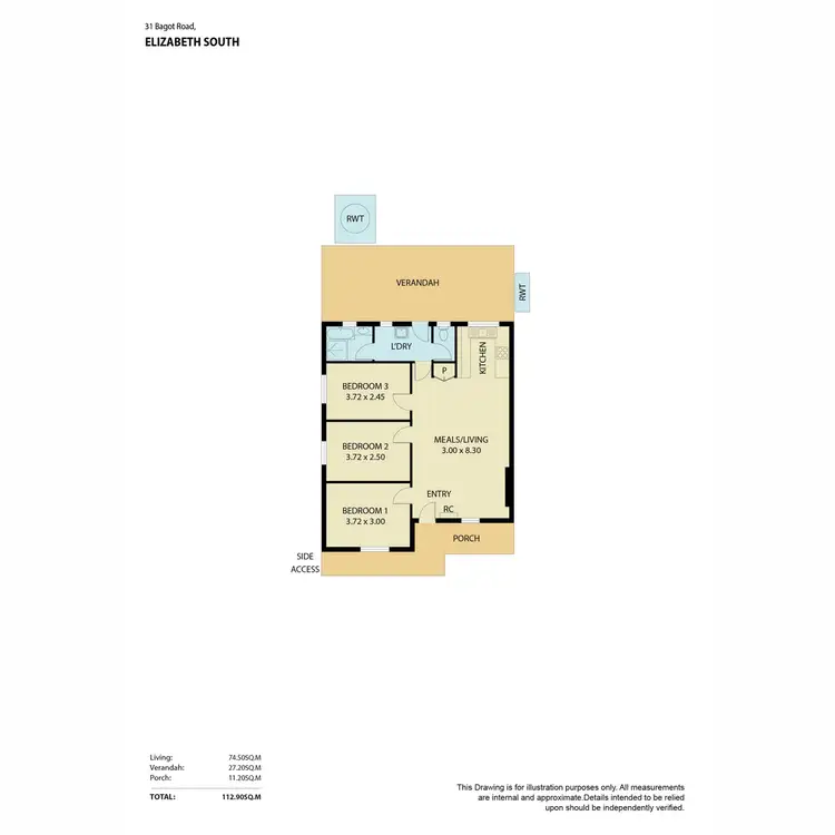 Floorplan of Homely house listing, 31 Bagot Road, Elizabeth South SA 5112