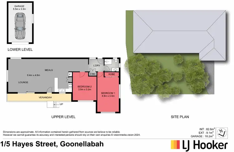 Floorplan of Homely unit listing, Unit 1/5 Hayes Street, Goonellabah NSW 2480