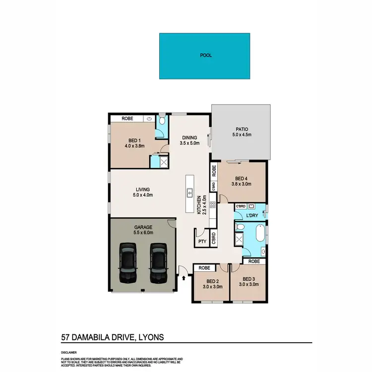 Floorplan of Homely house listing, 57 Damabila Drive, Lyons NT 810