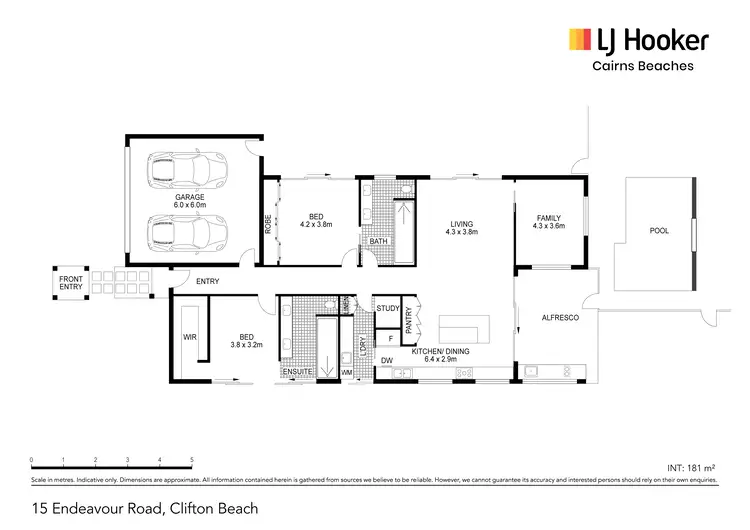 Floorplan of Homely house listing, 15 Endeavour Road, Clifton Beach QLD 4879